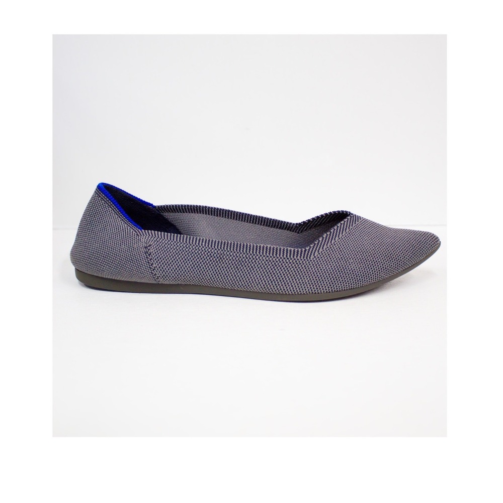 Rothy's Shoes|Rothy's The Point Cloud Grey Birdseye Iconic slip-on Pointed Flats